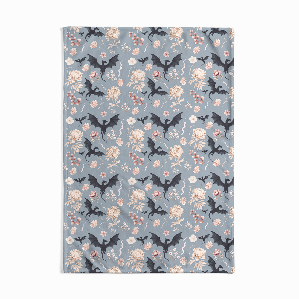 Pagewings Book Dragon Flannel Blanket