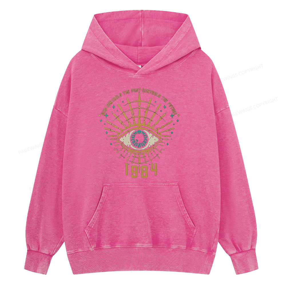 Pagewings George Orwell 1984 Unisex Washed Hoodie