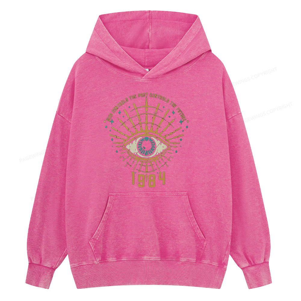 Pagewings George Orwell 1984 Unisex Washed Hoodie
