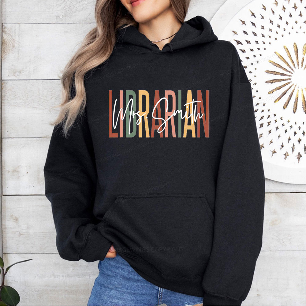 Pagewing Personalized Librarian Unisex Classic Hoodie
