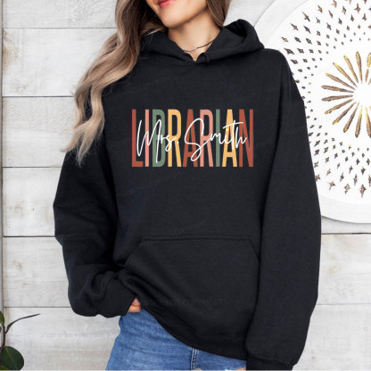 Pagewing Personalized Librarian Unisex Classic Hoodie
