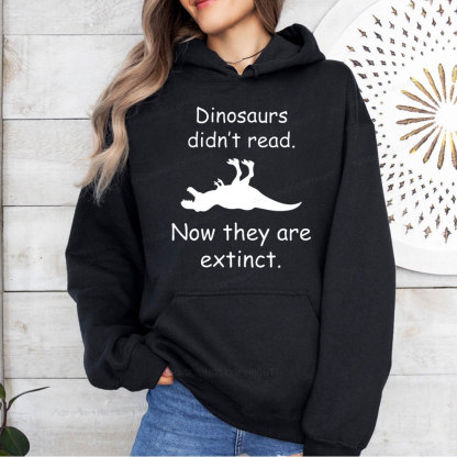 Pagewings Dinosaurs Didn't Read Unisex Classic Hoodie