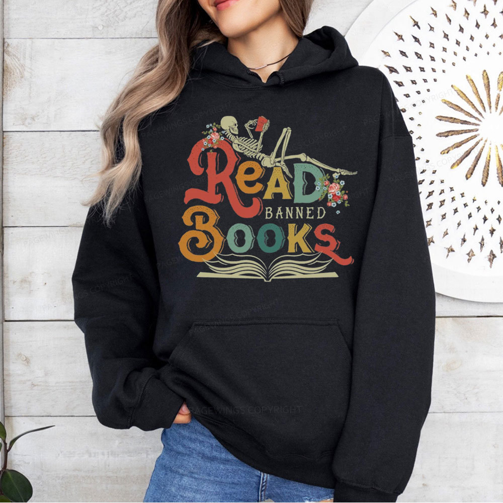 Pagewings Read Banned Books Unisex Classic Hoodie