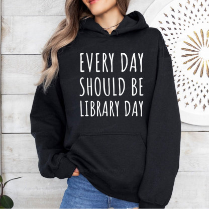 Pagewings Library Day Media Specialist Unisex Classic Hoodie