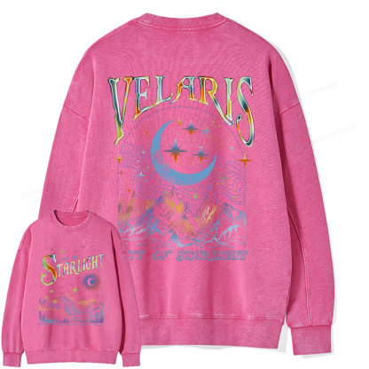 Pagewings Velaris City Of Starlight ACOTAR Two-Sided Unisex Washed Sweatshirt