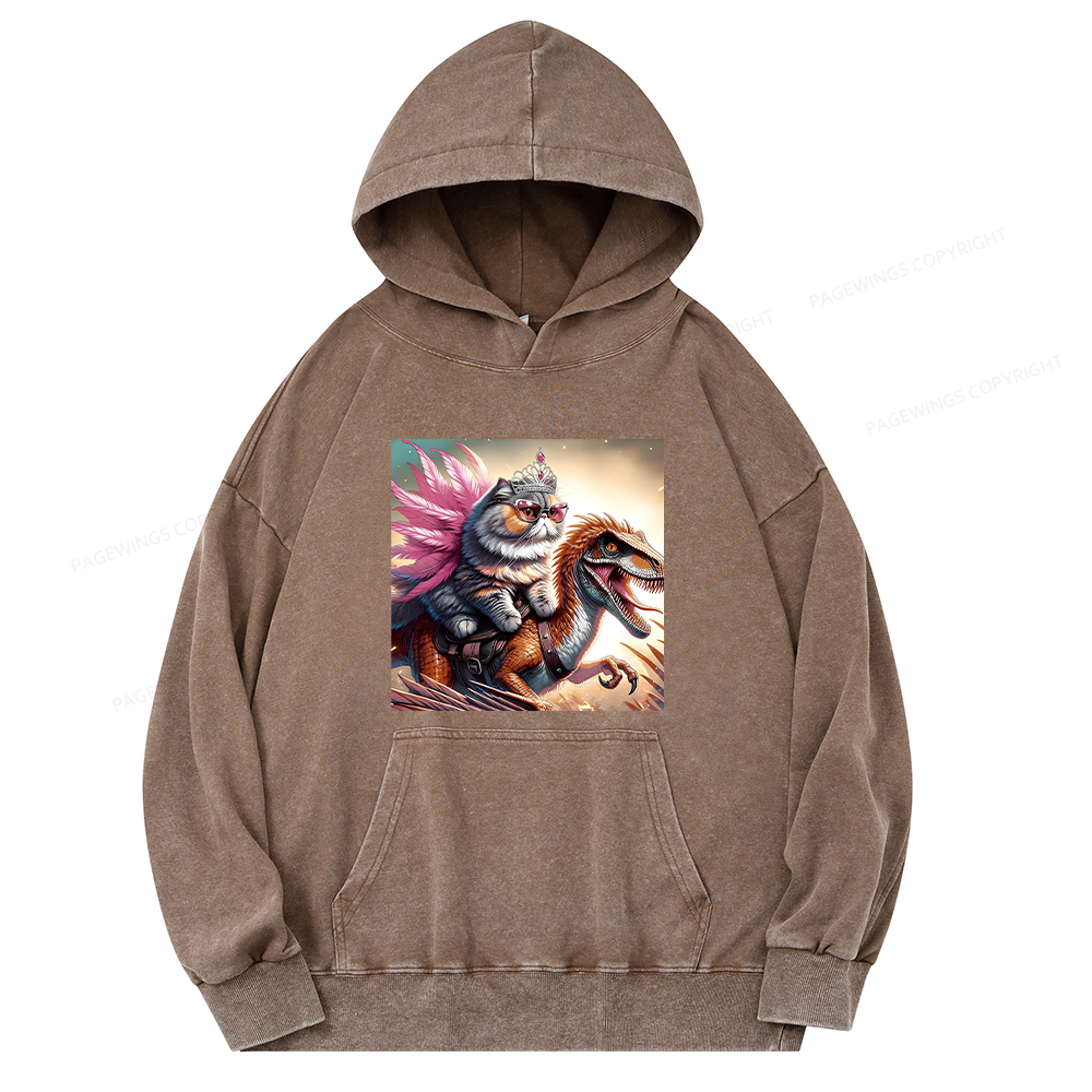 Pagewings Dungeon Crawler Unisex Washed Hoodie