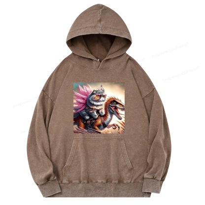 Pagewings Dungeon Crawler Unisex Washed Hoodie