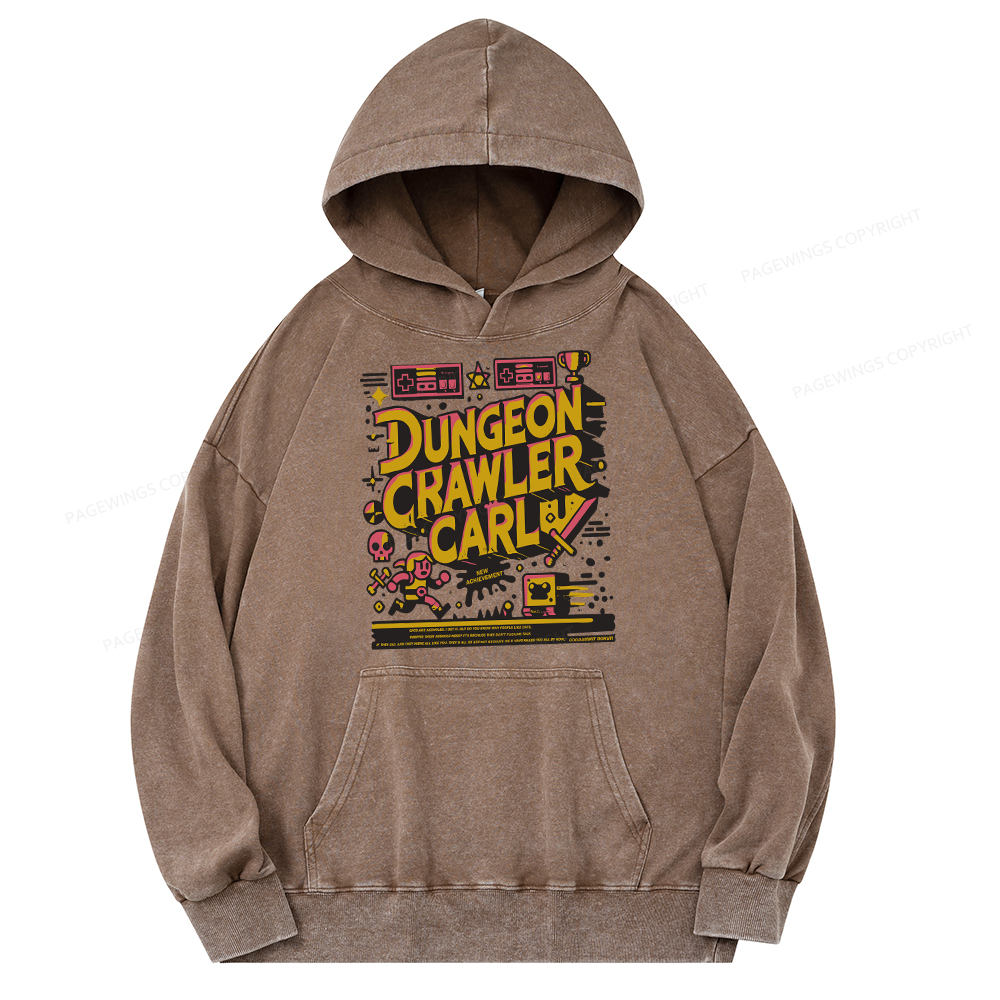 Pagewing Book New Achievement Unisex Washed Hoodie