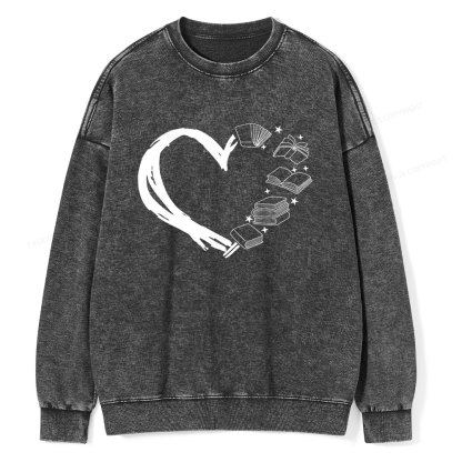 Pagewing Love of Books Unisex Washed Sweatshirt