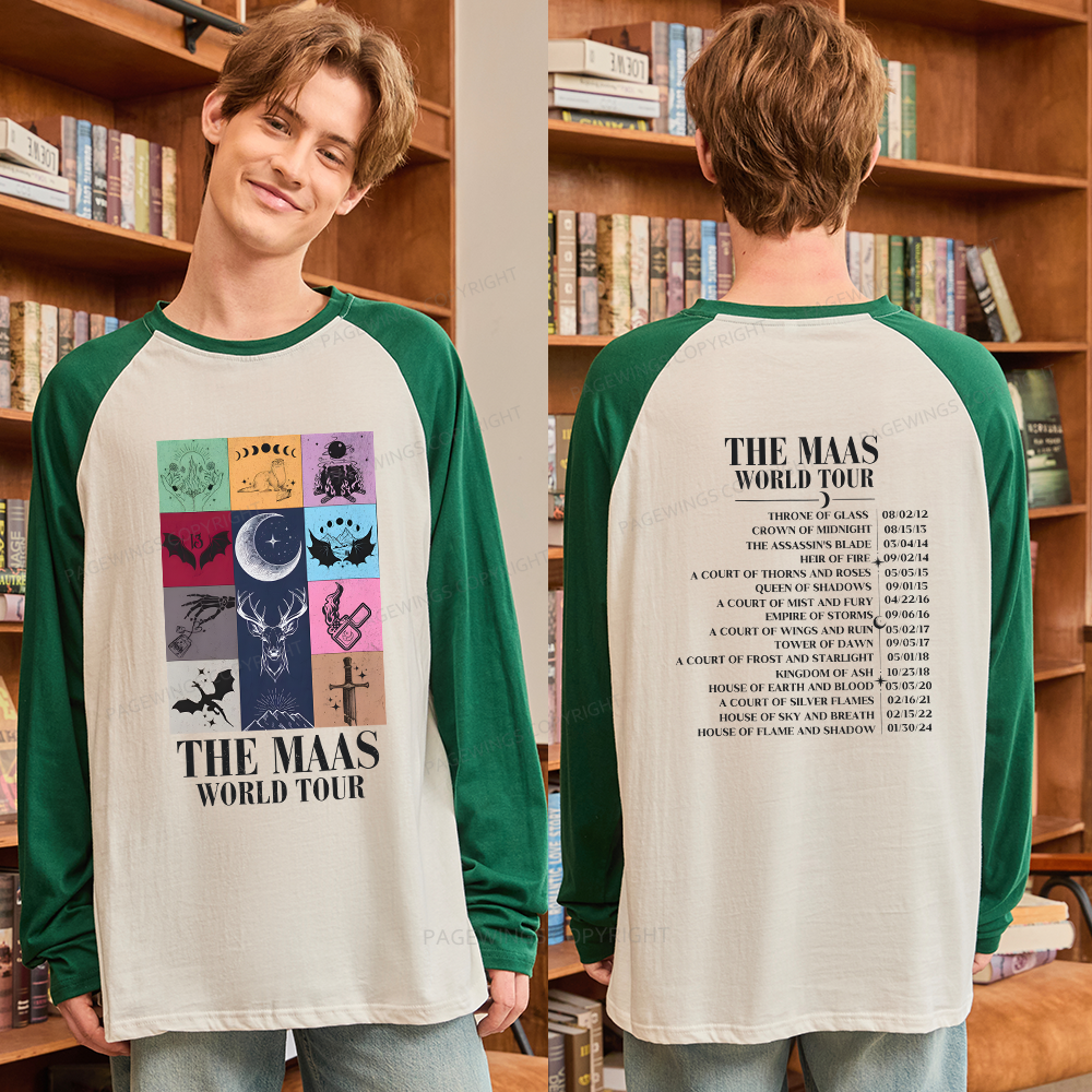 Pagewings World Tour Long Sleeve Raglan T-shirt