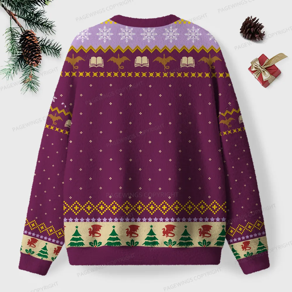 Pagewings Read Books Be Kind Unisex Ugly Knit Sweatshirt