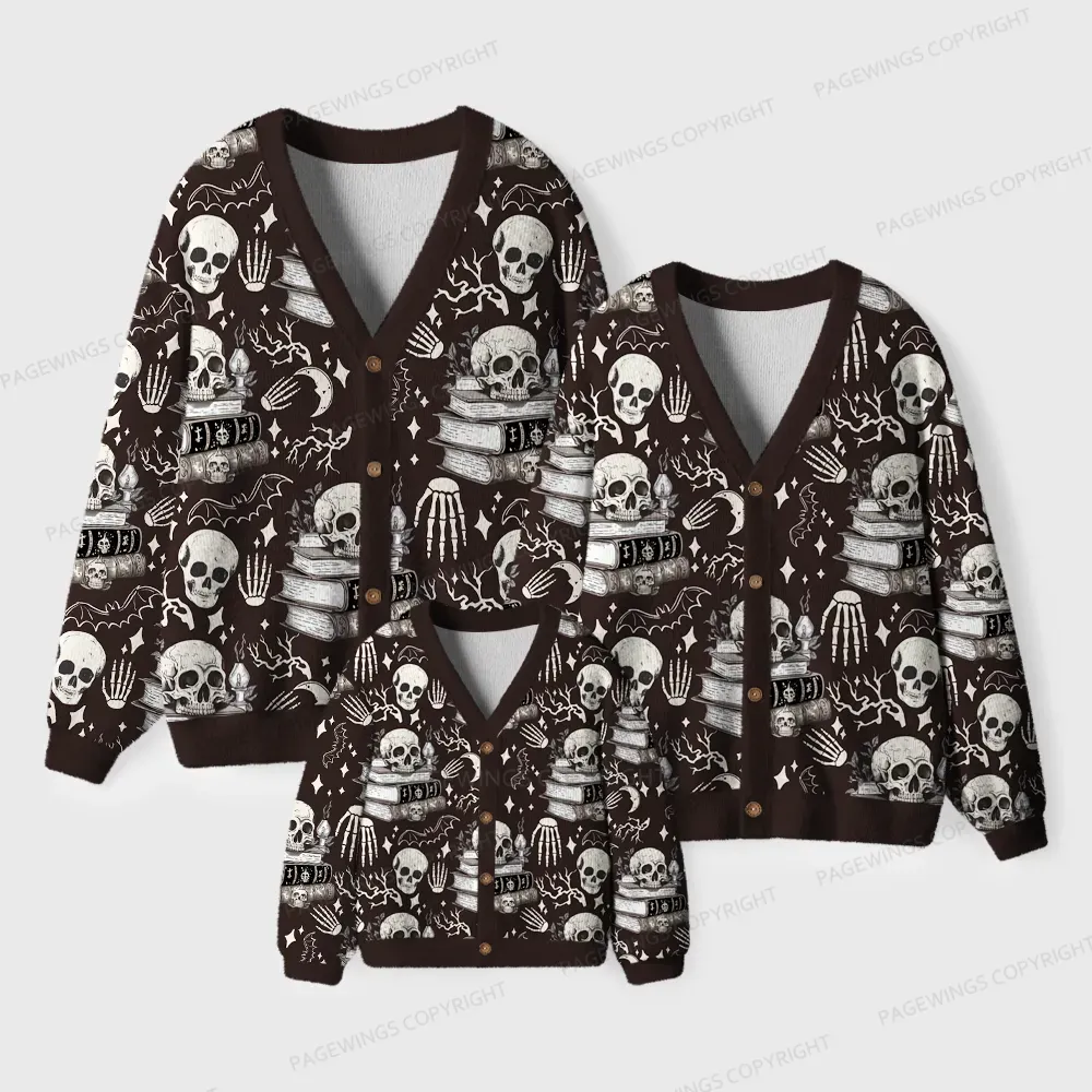 Pagewings Read Banned Books Gain Forbidden Knowledge Unisex Ugly Cardigan Sweaters