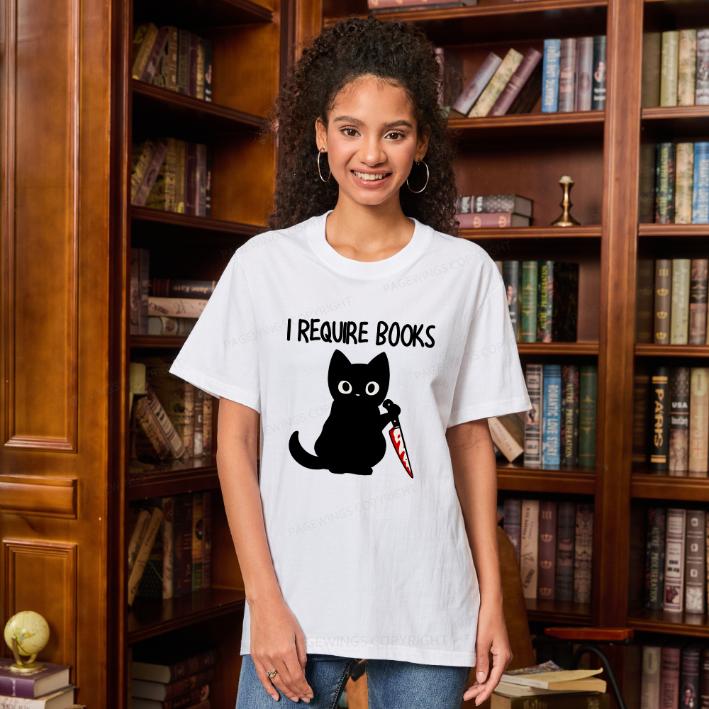 Pagewings I Require Books Unisex Classic T-shirt