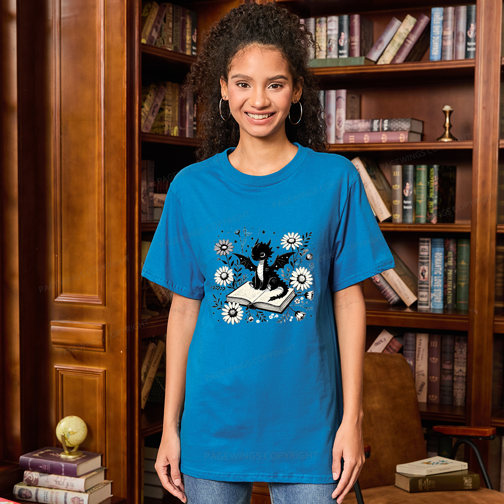 Pagewings Bookworm Dragon Unisex Classic T-shirt