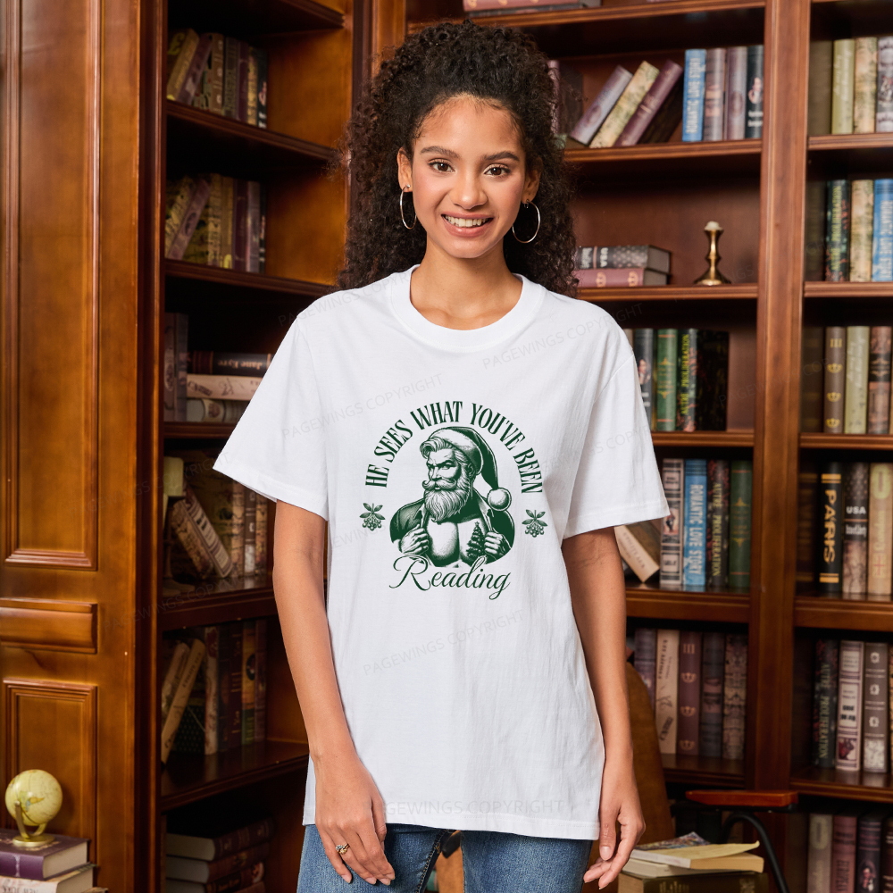 Pagewings He Sees What You've Been Reading Unisex Classic T-shirt