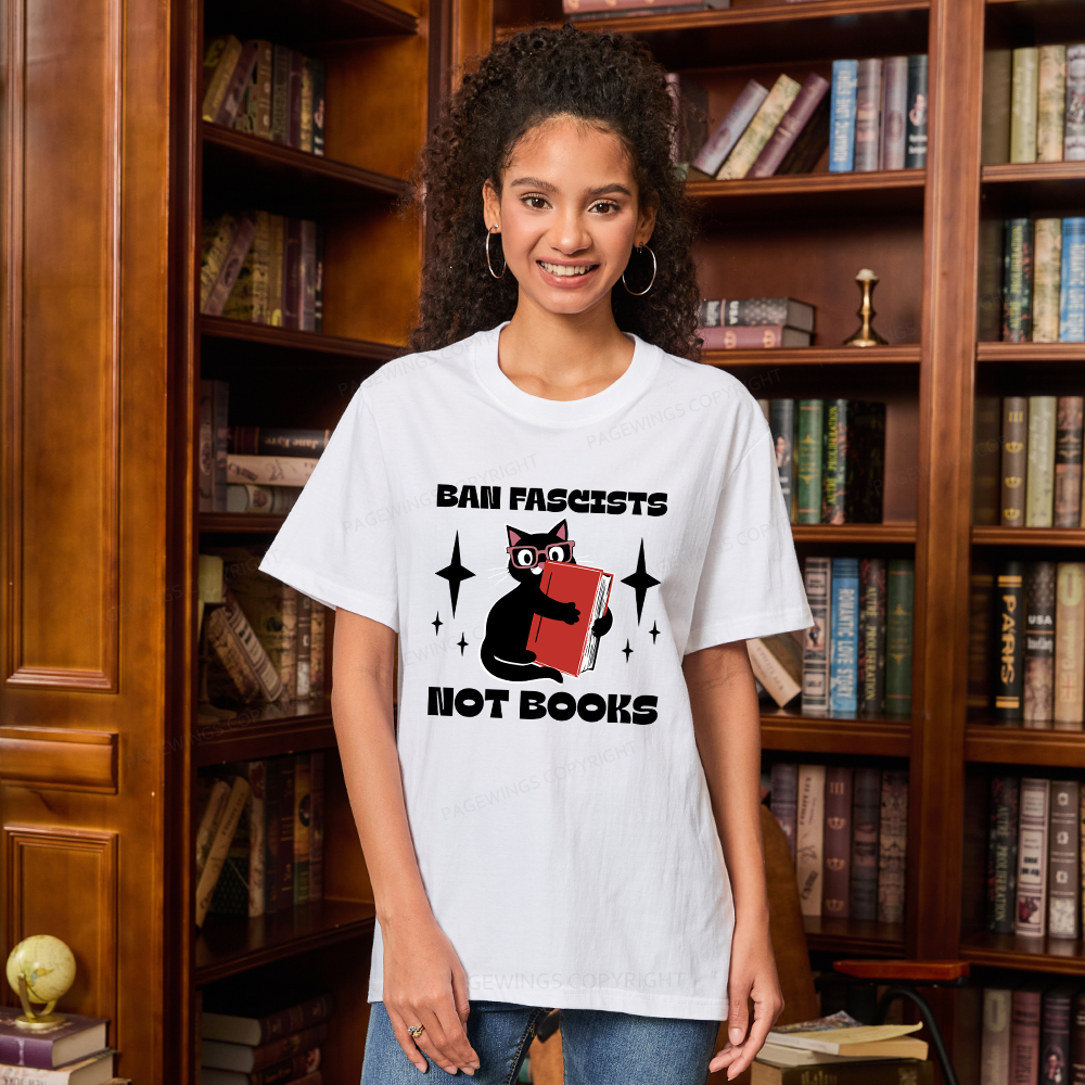 Pagewings Ban Fascists Not Books Unisex Classic T-shirt