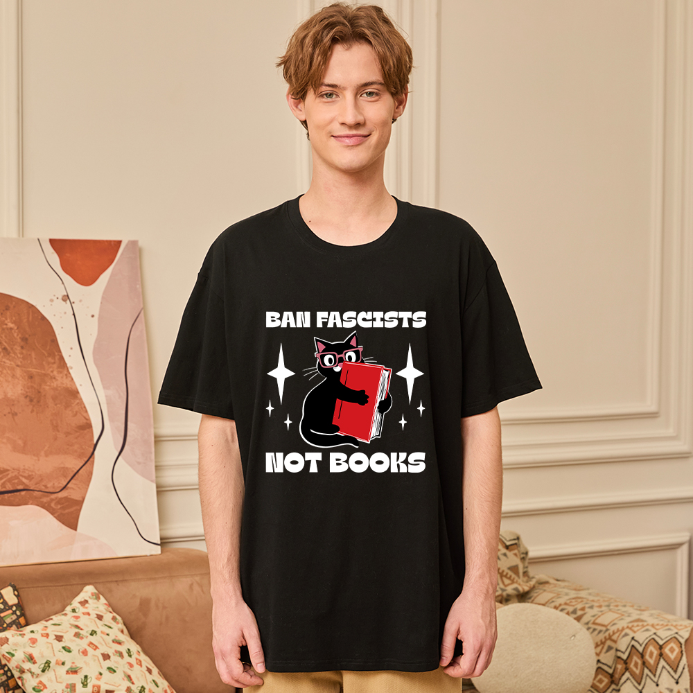 Pagewings Ban Fascists Not Books Unisex Classic T-shirt