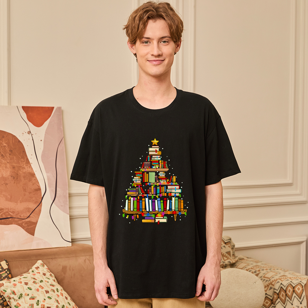 Pagewings Christmas Books Tree Unisex Classic T-shirt