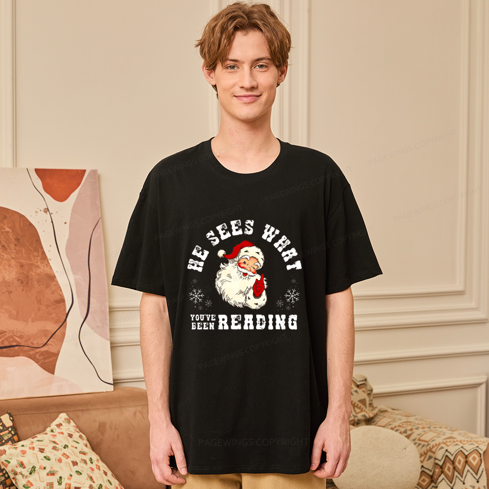 Pagewings He Sees What You've Been Reading Unisex Classic T-shirt