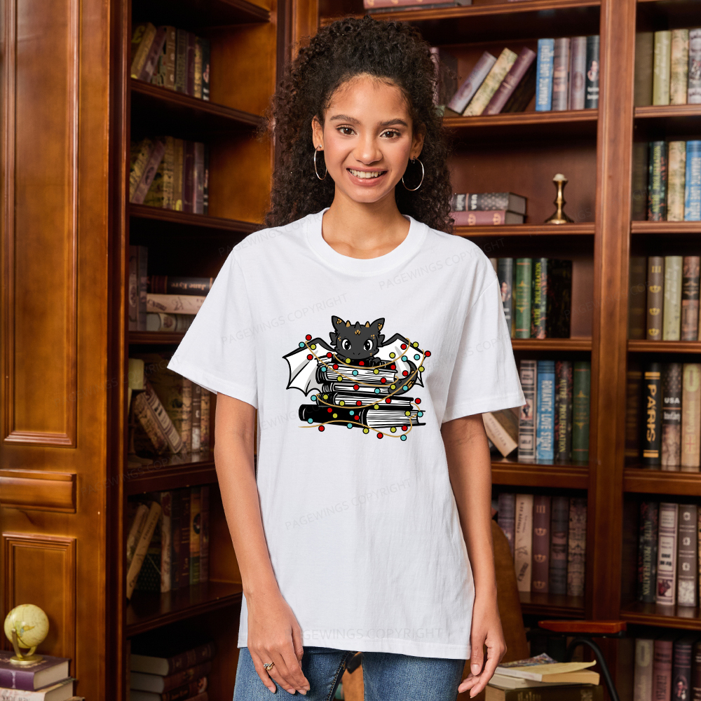 Pagewings Cute Book Dragon Holiday Unisex Classic T-shirt