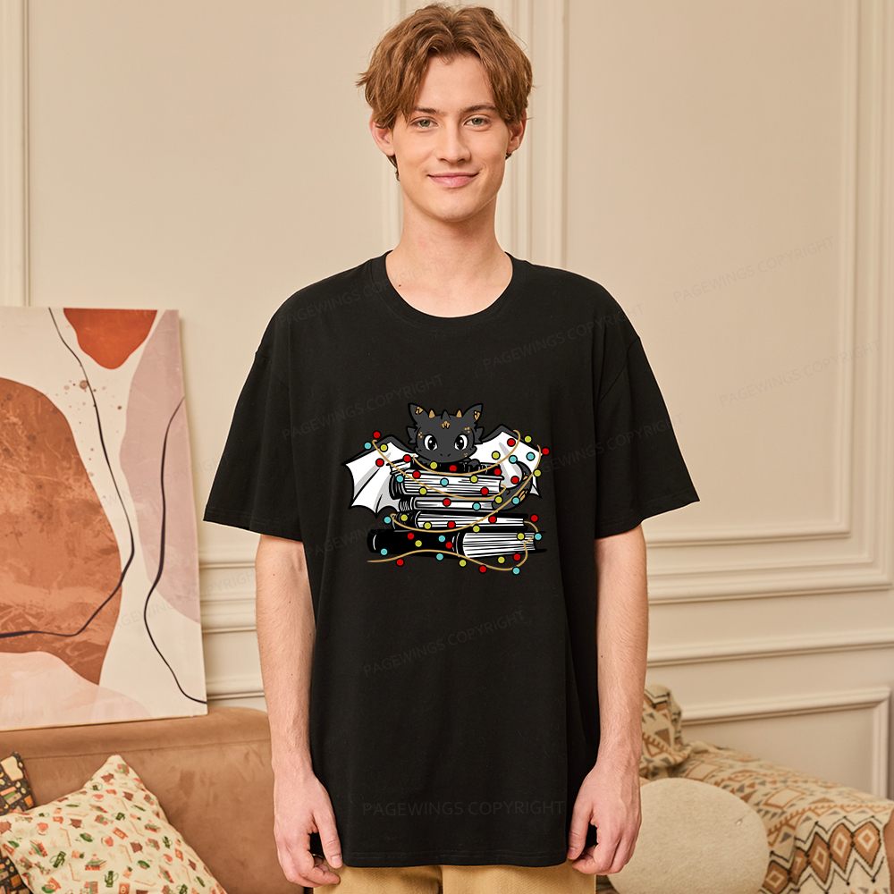 Pagewings Cute Book Dragon Holiday Unisex Classic T-shirt