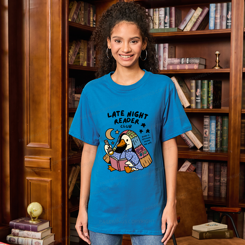 Pagewings Late Night Reader Club Unisex Classic T-shirt
