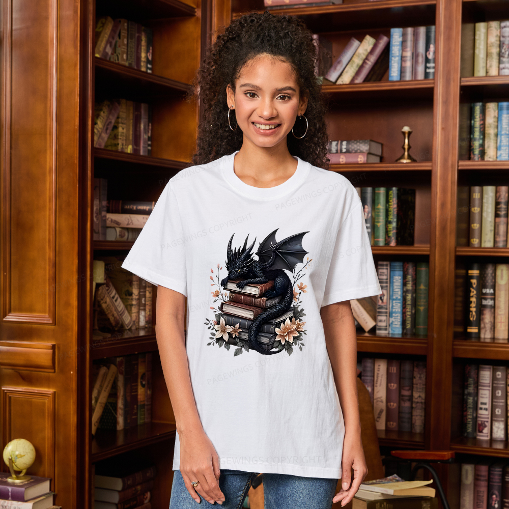 Pagewings Black Dragon Book Unisex Classic T-shirt