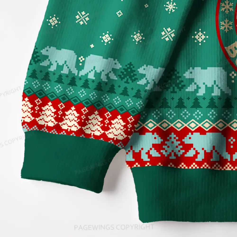 Pagewings North Pole Book Club Unisex Ugly Knit Sweatshirt