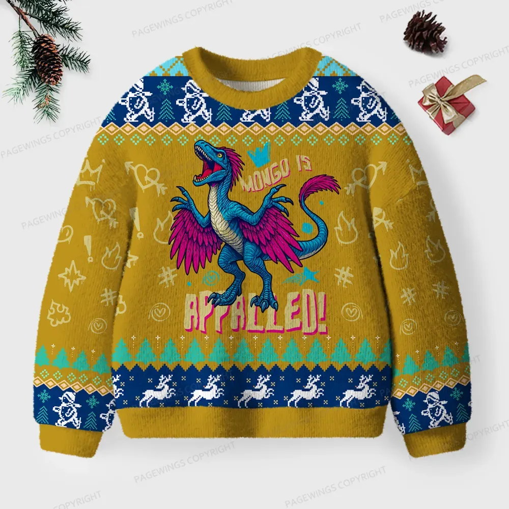 Pagewings Mongo Is Appalled Unisex Ugly Knit Sweatshirt