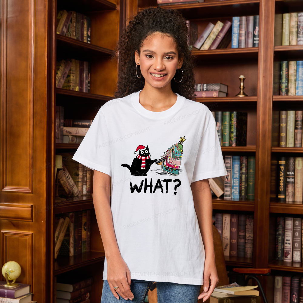 Pagewings Funny Cat Christmas Unisex Classic T-shirt