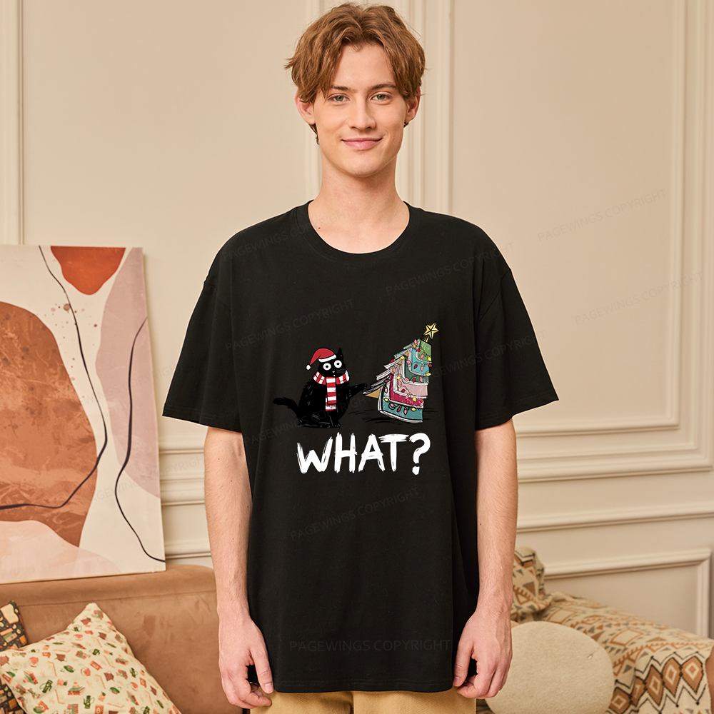 Pagewings Funny Cat Christmas Unisex Classic T-shirt