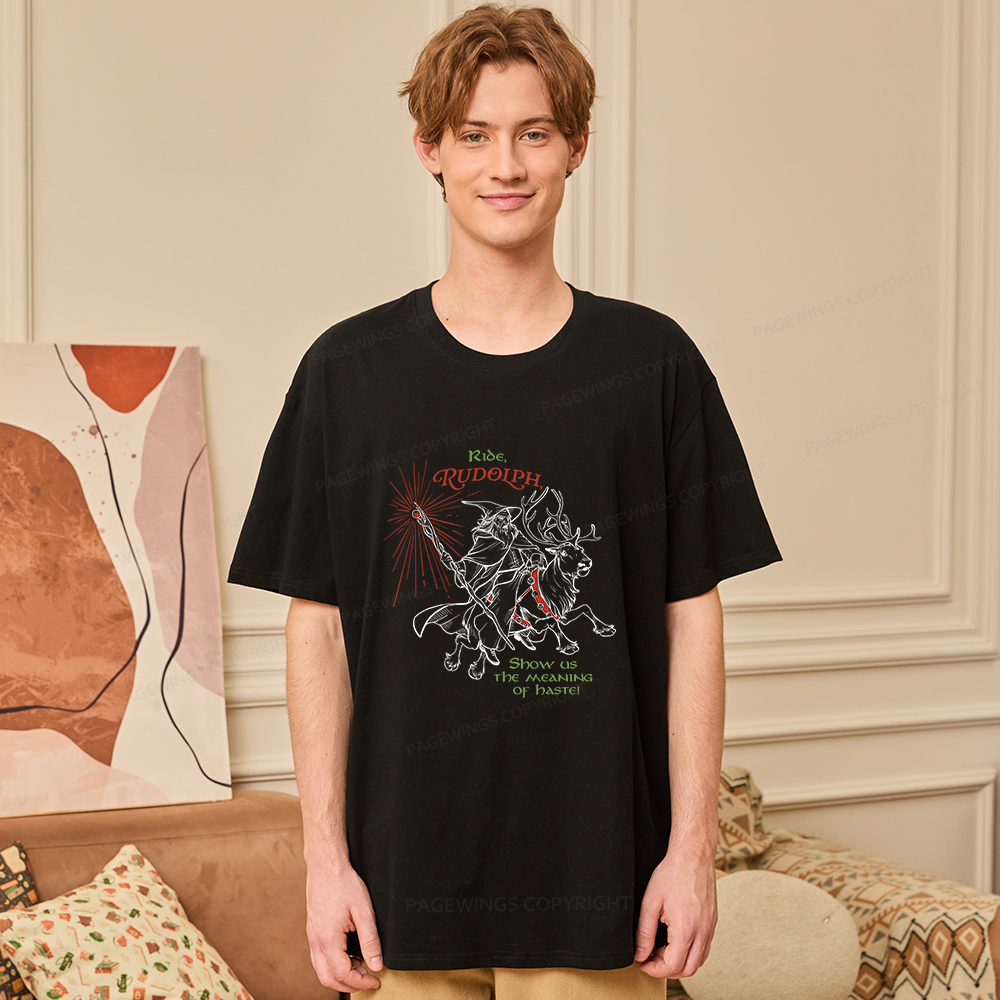 Pagewings Funny Christmas Show Us The Meaning Of Haste Unisex Classic T-shirt