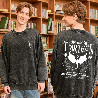 Pagewings The Thirteen Unisex Washed Sweatshirt