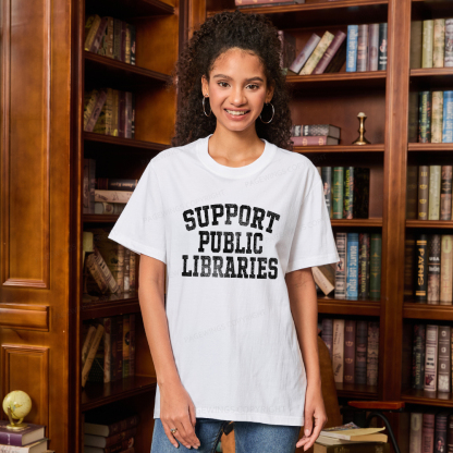Pagewings Support Public Libraries Unisex Classic T-shirt