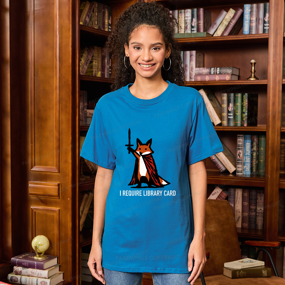 Pagewings I Require Library Card Unisex Classic T-shirt