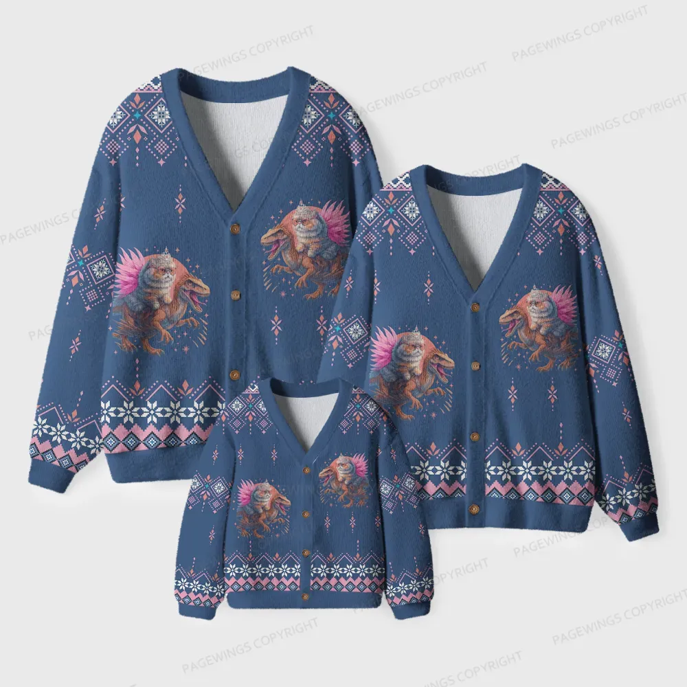 Pagewings Book Lover Unisex Ugly Cardigan Sweaters