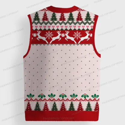 Pagewings Stop Making Drama You're Not Shakespeare Unisex V-Neck Ugly Knit Vest