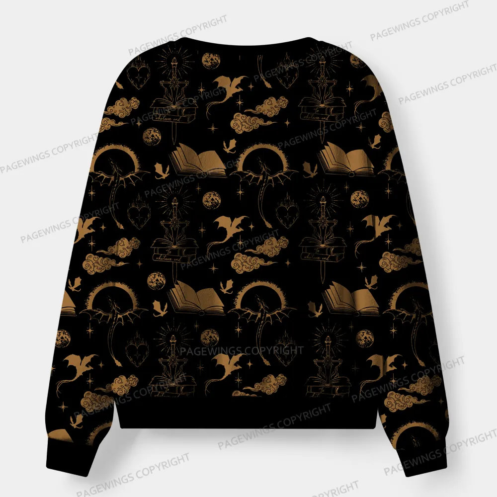 Pagewings Fantasy Reading Unisex Flannel Pajama Set