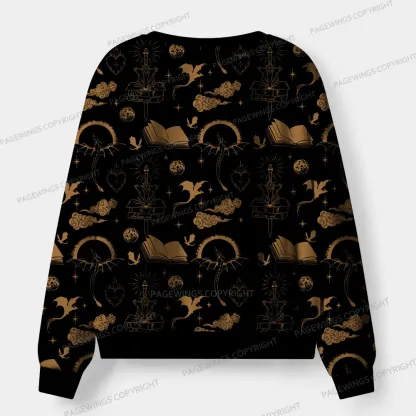 Pagewings Fantasy Reading Unisex Flannel Pajama Set