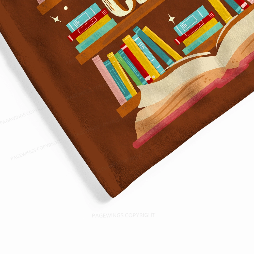 Pagewings So Many Books So Little Time Flannel Blanket