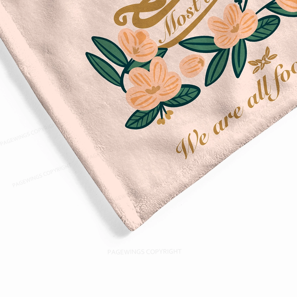 Pagewings Most Ardently We Are All Fools In Love Flannel Blanket