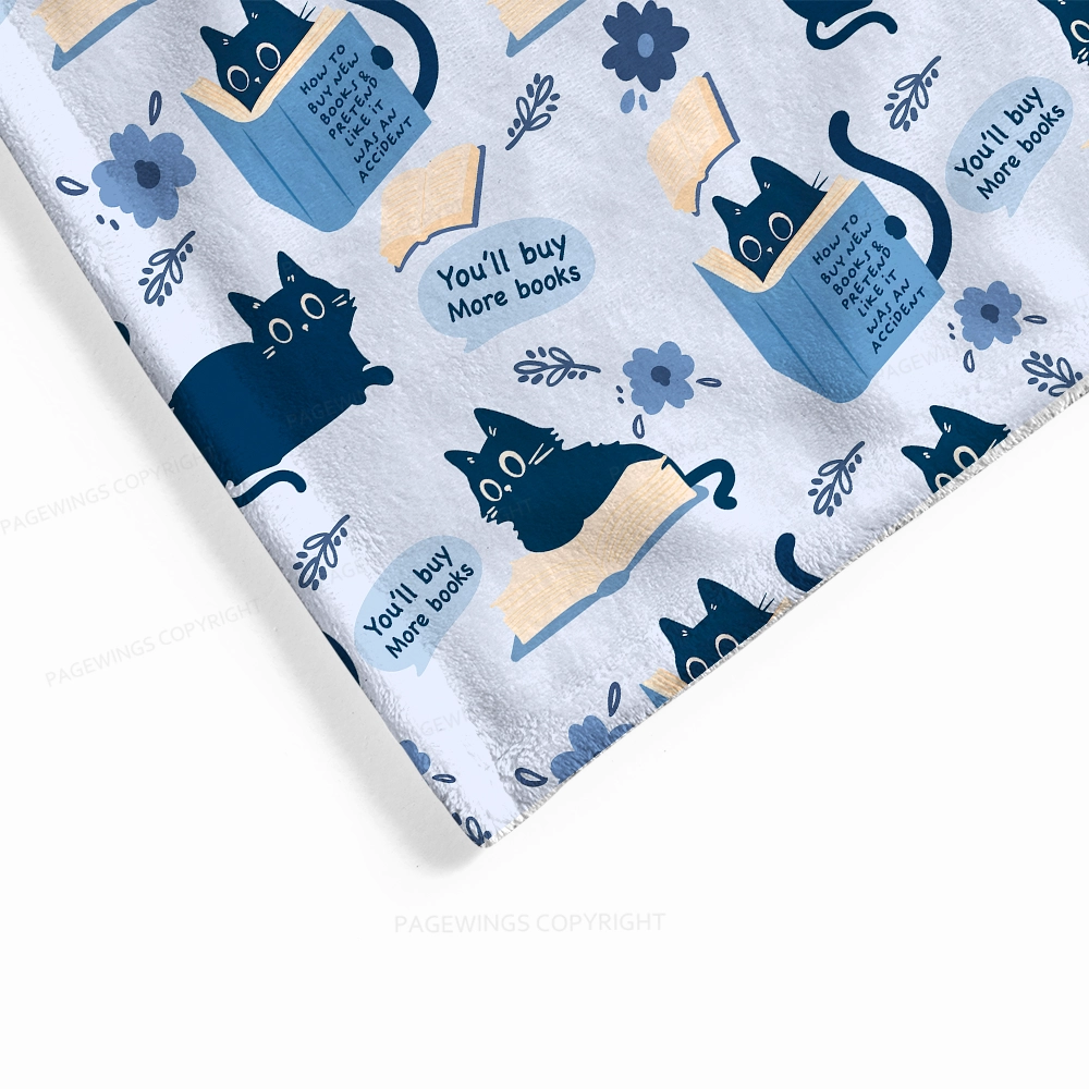 Pagewings You'll Buy More Books Flannel Blanket