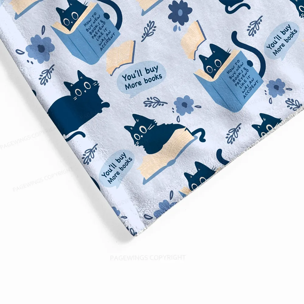 Pagewings You'll Buy More Books Flannel Blanket