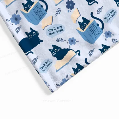 Pagewings You'll Buy More Books Flannel Blanket
