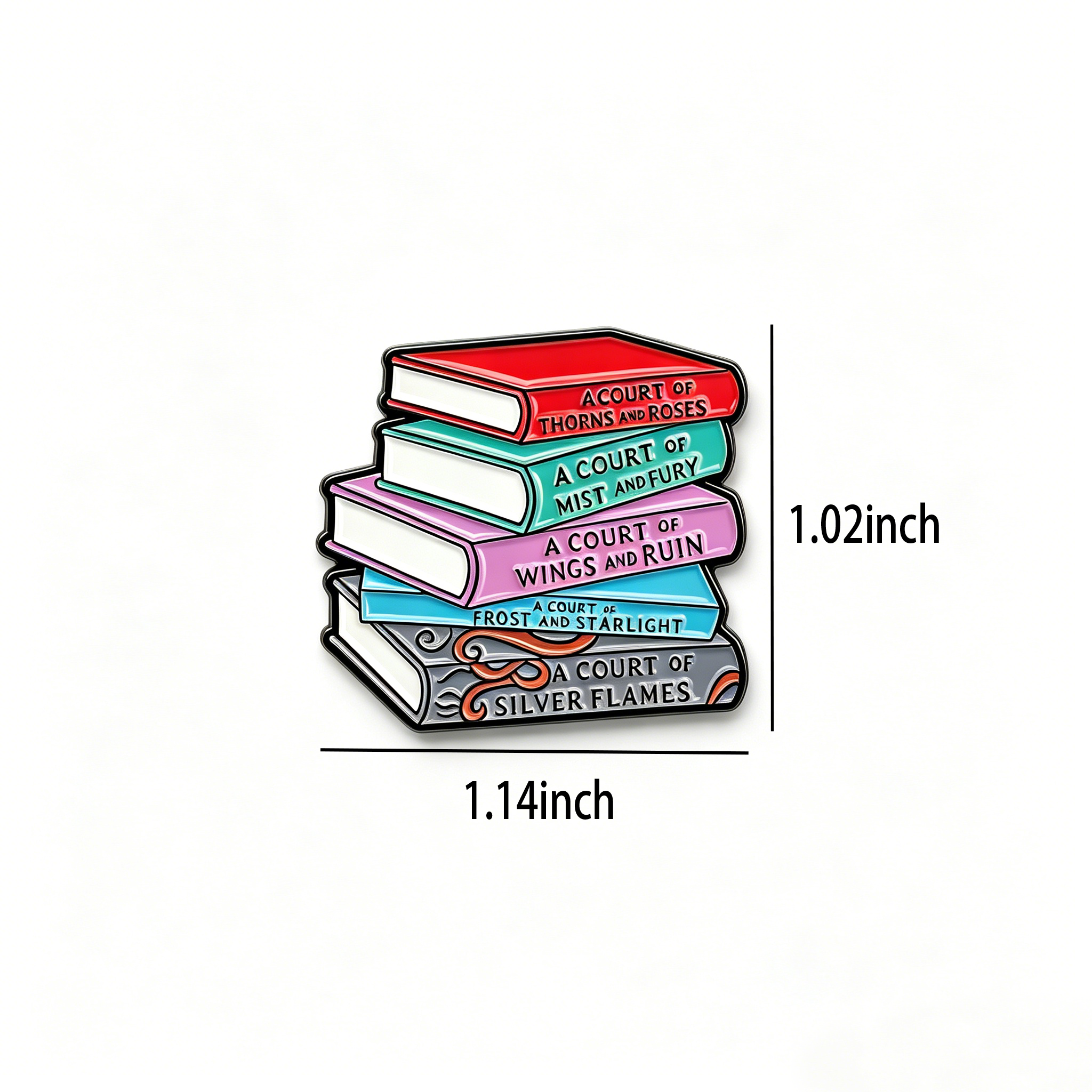 Pagewings Fantasy Novel Lover Enamel Pin Badge