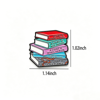 Pagewings Fantasy Novel Lover Enamel Pin Badge