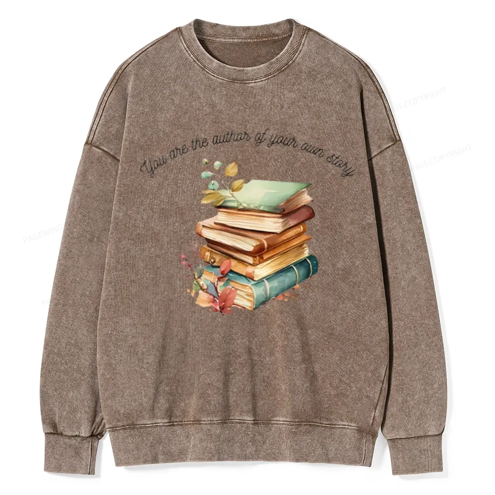 Pagewings Author Of Your Story Unisex Washed Sweatshirt