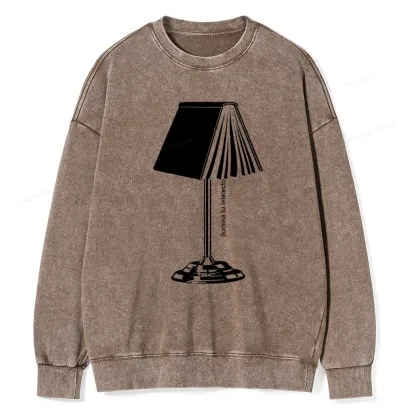 Pagewings Ilumina Tu Intelecto Unisex Washed Sweatshirt
