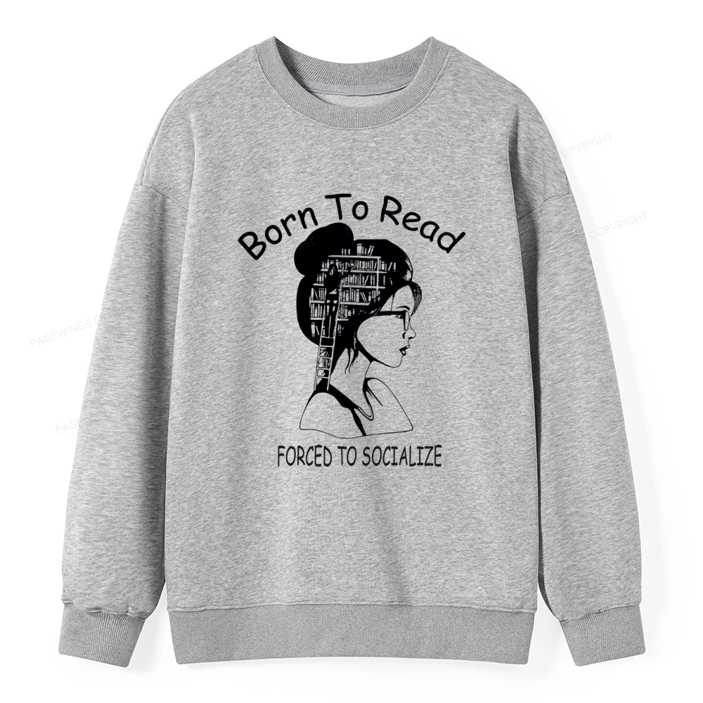 Pagewings Born To Read Unisex  Classic Sweatshirt