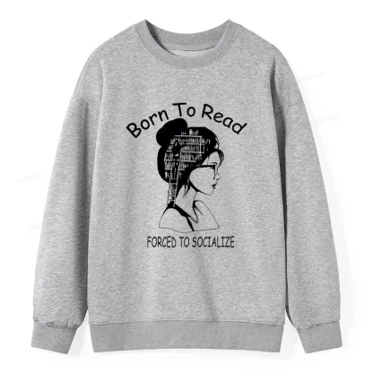 Pagewings Born To Read Unisex  Classic Sweatshirt